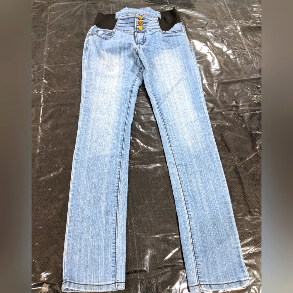 Women's Vintage Retro Light Blue Denim Jeans Pants